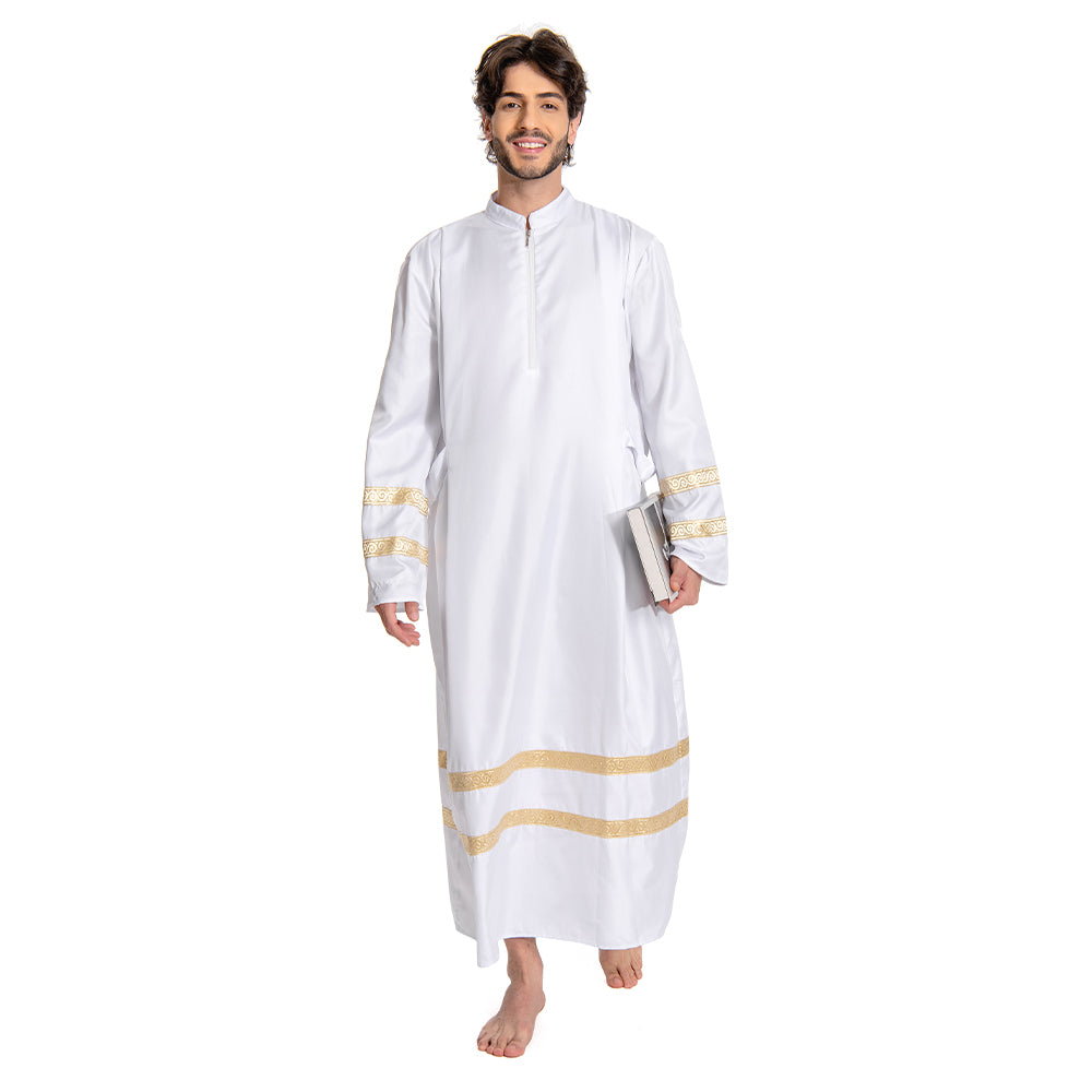 Mittelalterlicher Pastor Unisex Erwachsene Cosplay Kostüm Outfits Halloween Karneval Party Anzug