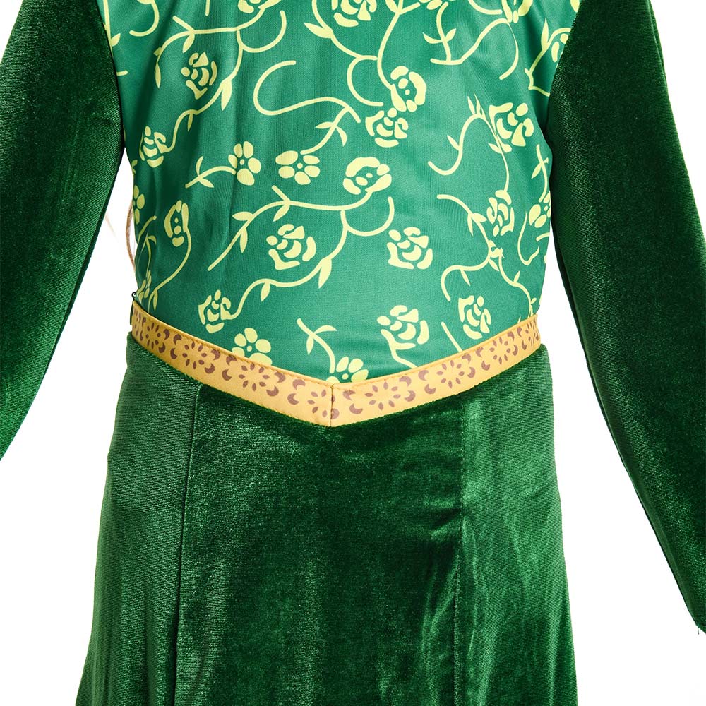 Kinder Mädchen  Shrek Prinzessin-Fiona Kleid Cosplay Kostüm Outfits Party Verkleidung Anzug