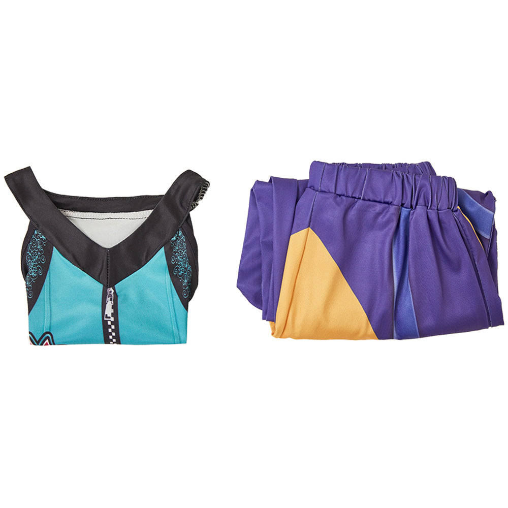 Kinder Mädchen Zoey Cosplay Kostüm Hose Halloween Karneval Party Anzug