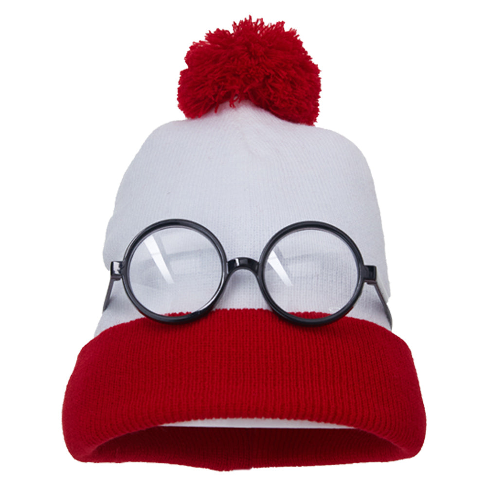 Vintage Runde Zauberer Brille mit weißen Gläsern Perfekt für Wizard Cosplay und Halloween Outfits