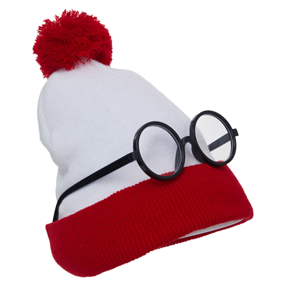 Vintage Runde Zauberer Brille mit weißen Gläsern Perfekt für Wizard Cosplay und Halloween Outfits