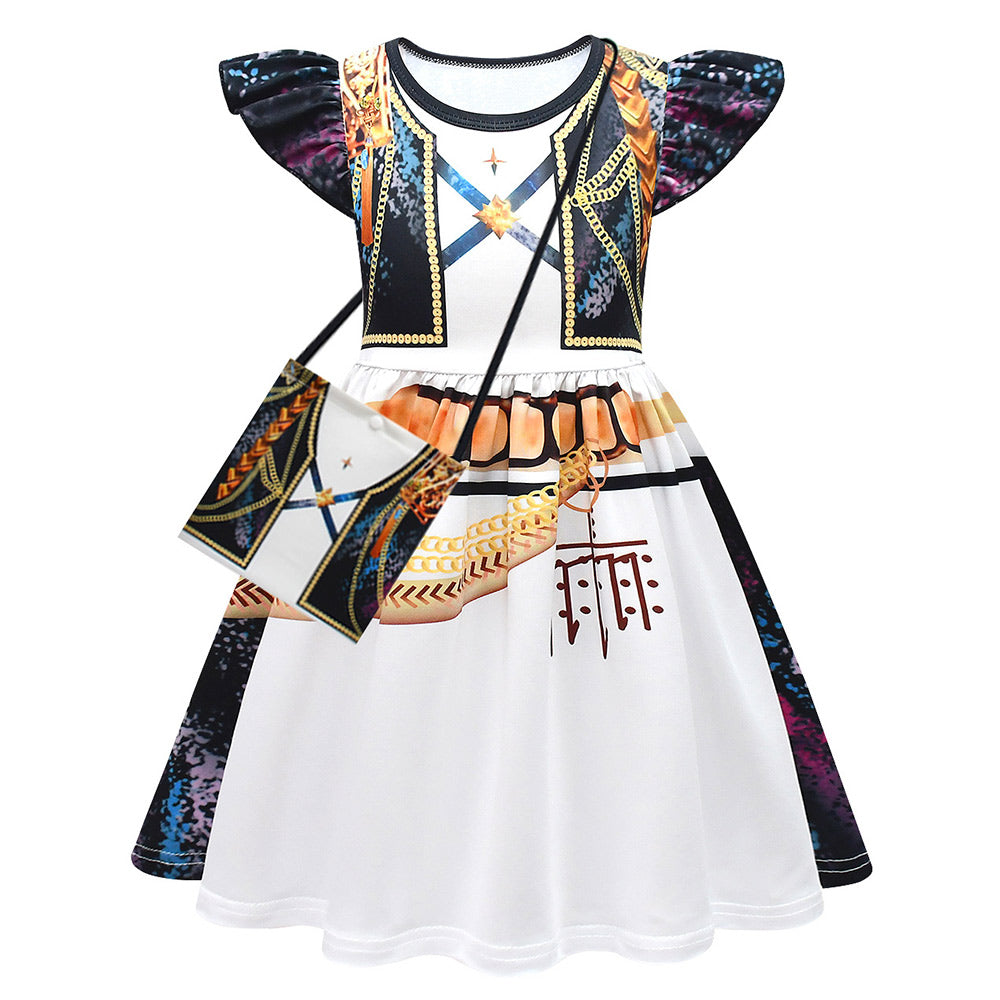 Kinder Mädchen Mira Cosplay Kleid Tasch Halloween Karneval Party Anzug