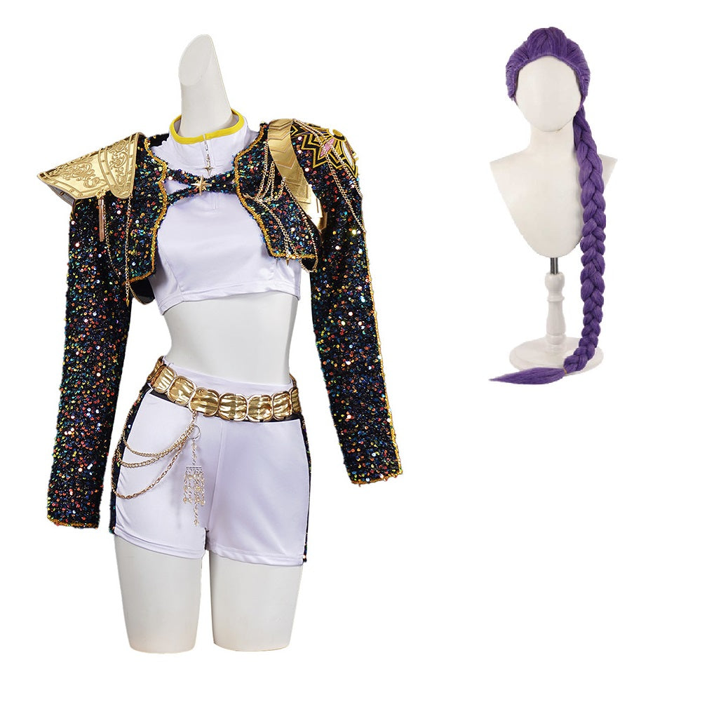 Kinder Rumi Mädchen Cosplay Kostüm Halloween Karneval Party Anzug