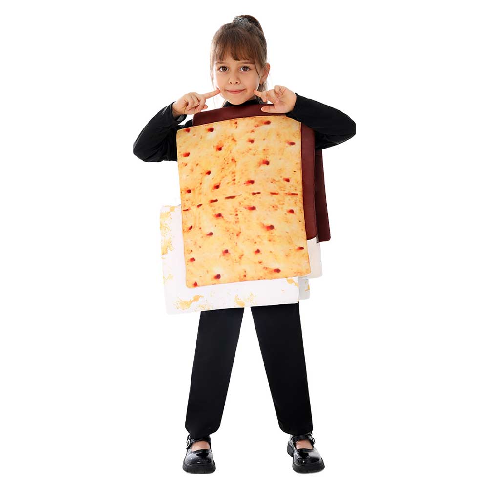 Kinder Cosplay Kostüm Outfits Halloween Karneval Anzug Cookies Schokolade