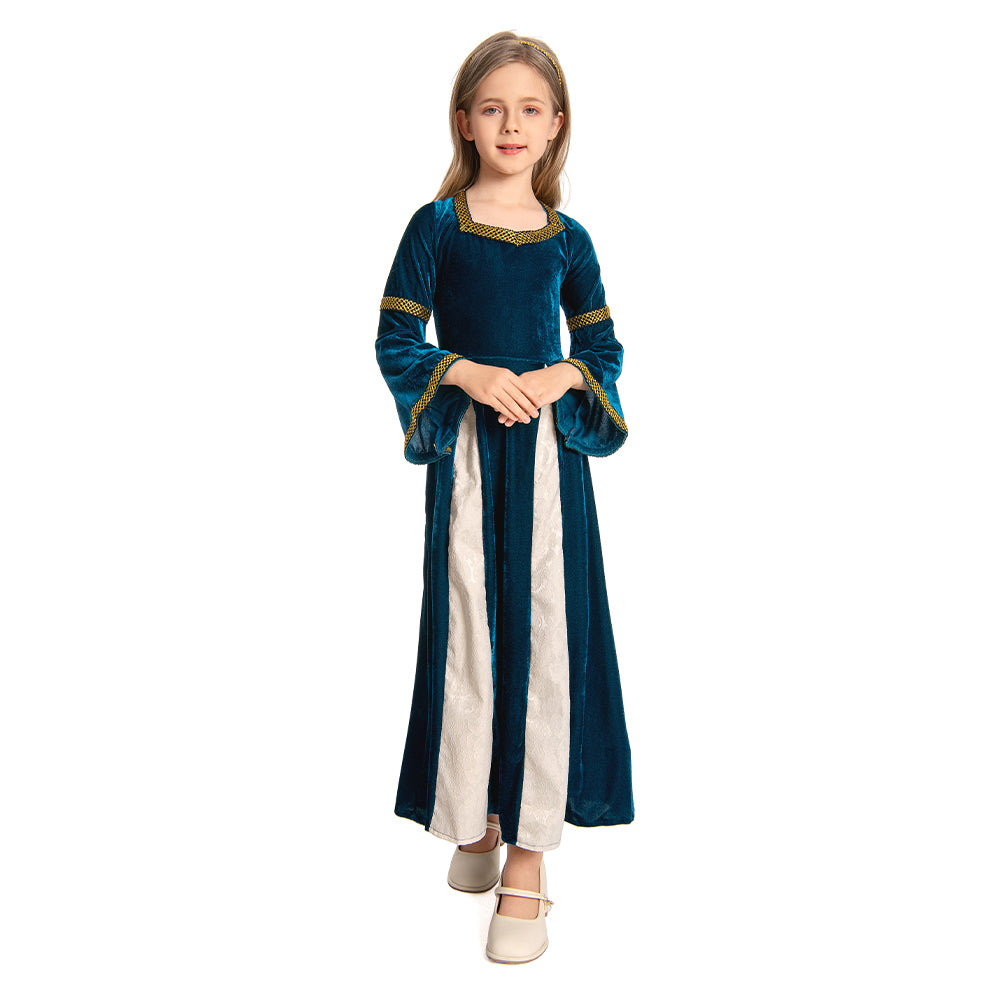 Kinder Mädchen Hofkleid Cosplay Kostüm Outfits Halloween Karneval Anzug