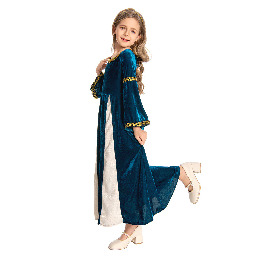 Kinder Mädchen Hofkleid Cosplay Kostüm Outfits Halloween Karneval Anzug