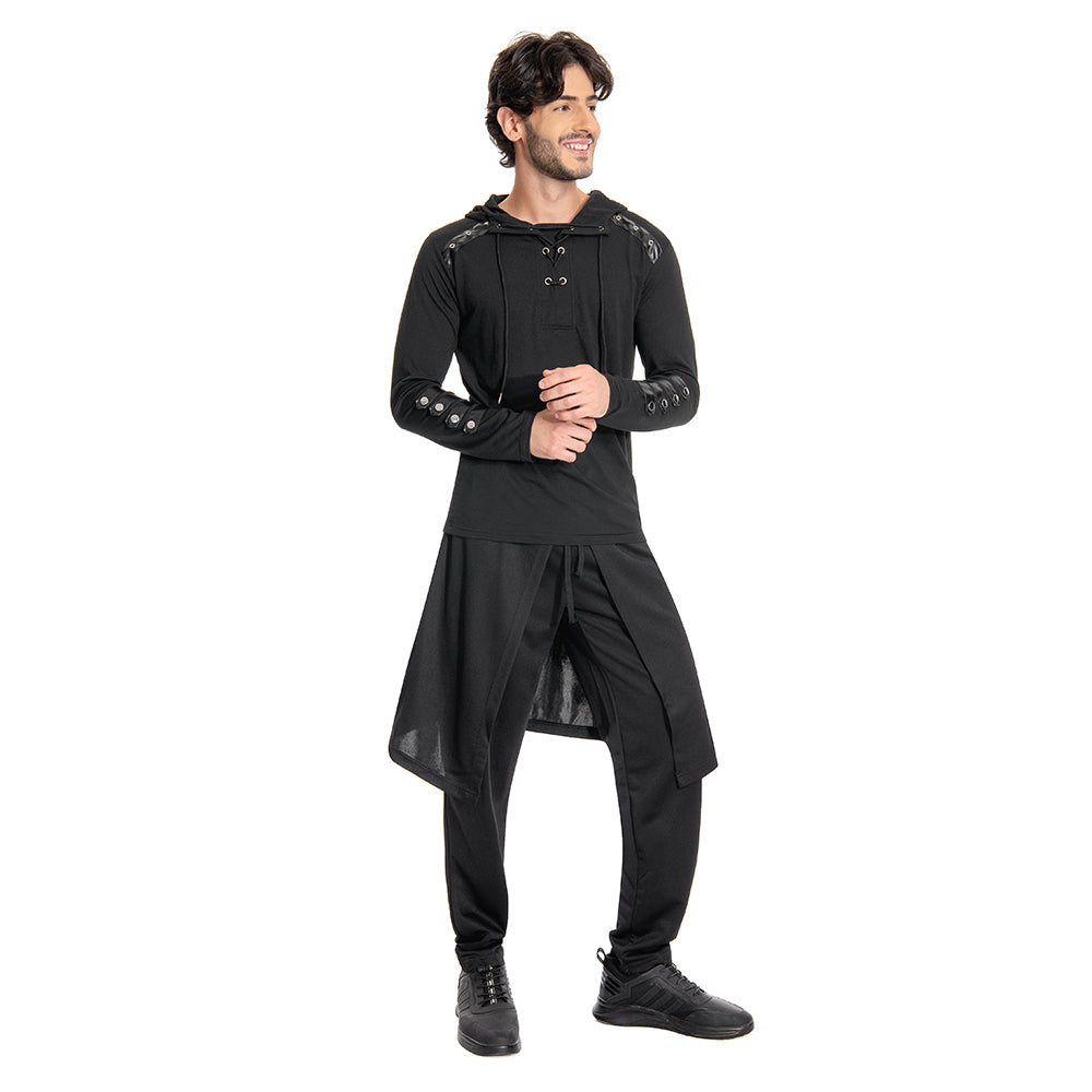 Mittelalter Herren Punk Hose Steampunk Jeans Erwachsene auch für Alltag