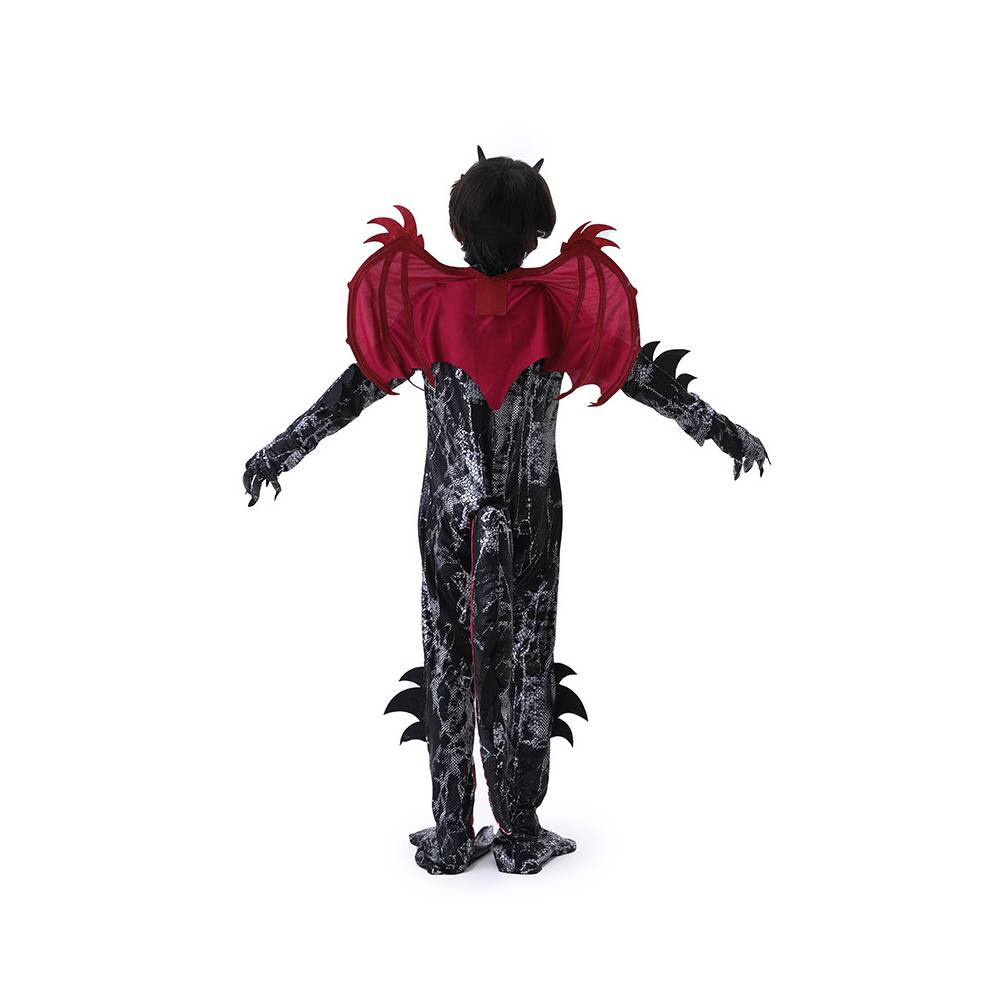 Kinder Jungen Halloween Dinosaurier Drache Kostüm – Cosplay Outfit für Party, Bühne und Karneval