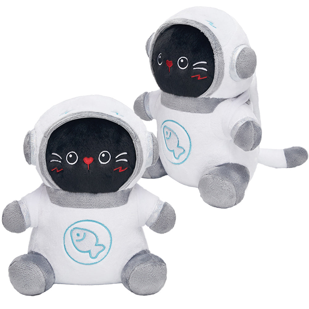 Astronaut schwarz Katze Plüschtiere Cartoon Plüschpuppen Geburtstag Weihnachten Geschenk