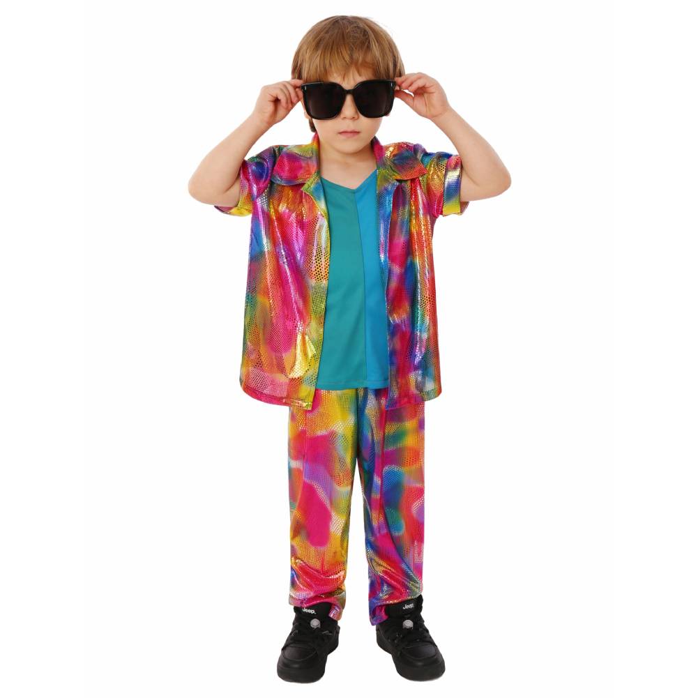 Kinder Halloween-Kostüm-Set im Punk-Stil für Schulaufführungen