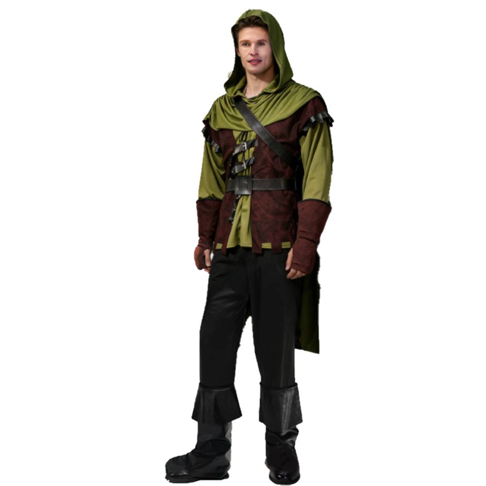Kinder Jungen Robin Hood Bogenschütze Jäger Kostüm Halloween Karneval Party Outfit