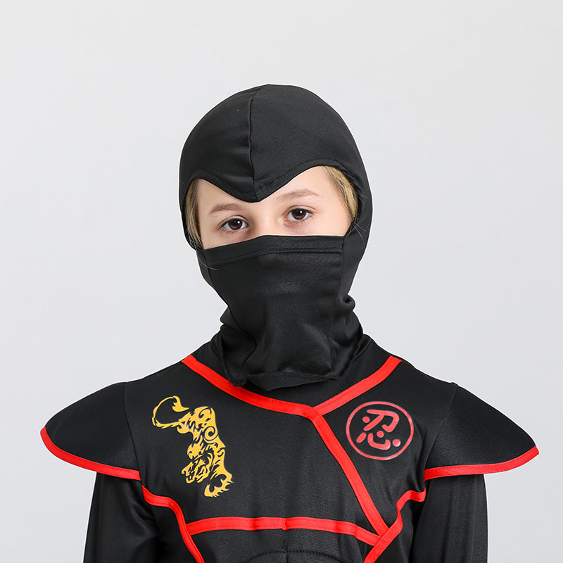 Kinder Ninja Jumpsuit Kostüme Muskelanzug Samurai Performance Kostüme Cosplay Halloween Kostüme