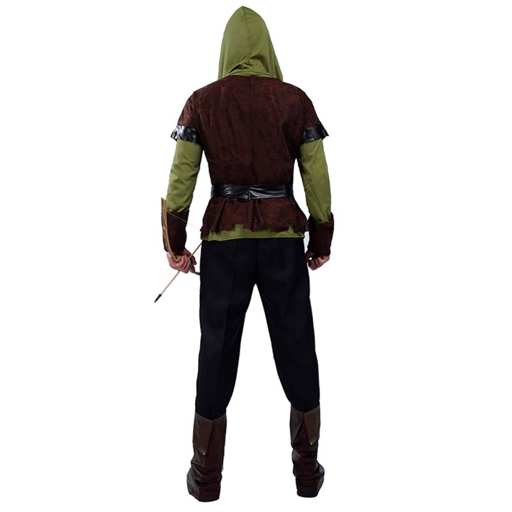 Kinder Jungen Robin Hood Bogenschütze Jäger Kostüm Halloween Karneval Party Outfit