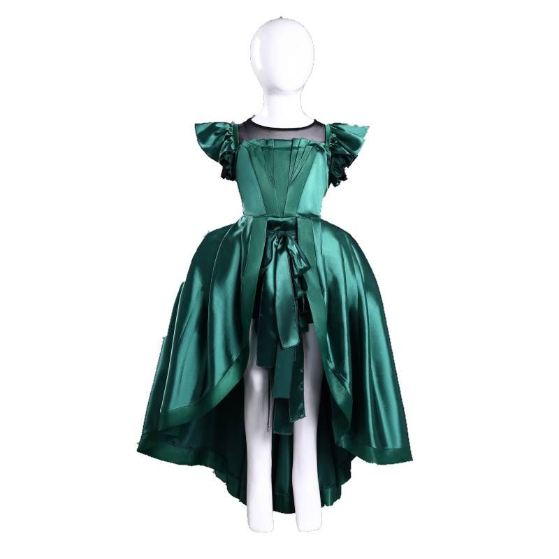 Kinder Mädchen Kleid Kostüm Addams Agnes Enid Mittwoch Cosplay Outfit Halloween Karneval Party