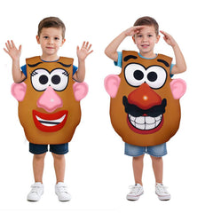 Toy Story Mr.& Mrs. Kartoffelkopf Halloween Kostüm, Cartoon Cosplay Overall für Themenparty &Bühnenaufführung