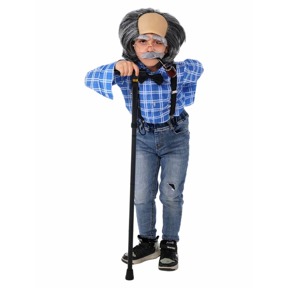 Kinder Welttag des Buches Opa Oma Großeltern Cosplay Kostüm Outfits Halloween Karneval Anzug