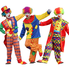 Erwachsene Clown Cosplay Kostüm Outfits Halloween Karneval Anzug
