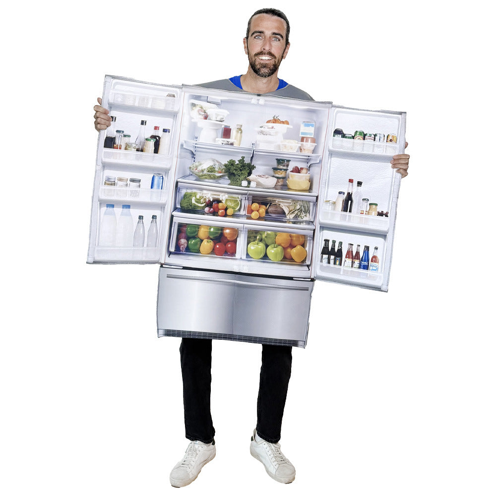 Erwachsene unisex Lustige Kostüme Kühlschrank Wasserspender Haushaltsgeräte Cosplay Funny Kostüm Outfits Halloween Karneval Anzug getränk kostüm