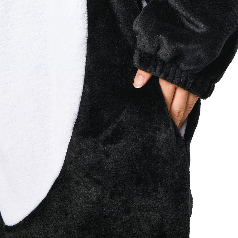 Erwachsene Unisex Pinguin Tierkostüm Schlafanzug einteiliger Pyjama