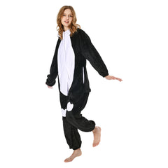 Erwachsene Unisex Pinguin Tierkostüm Schlafanzug einteiliger Pyjama