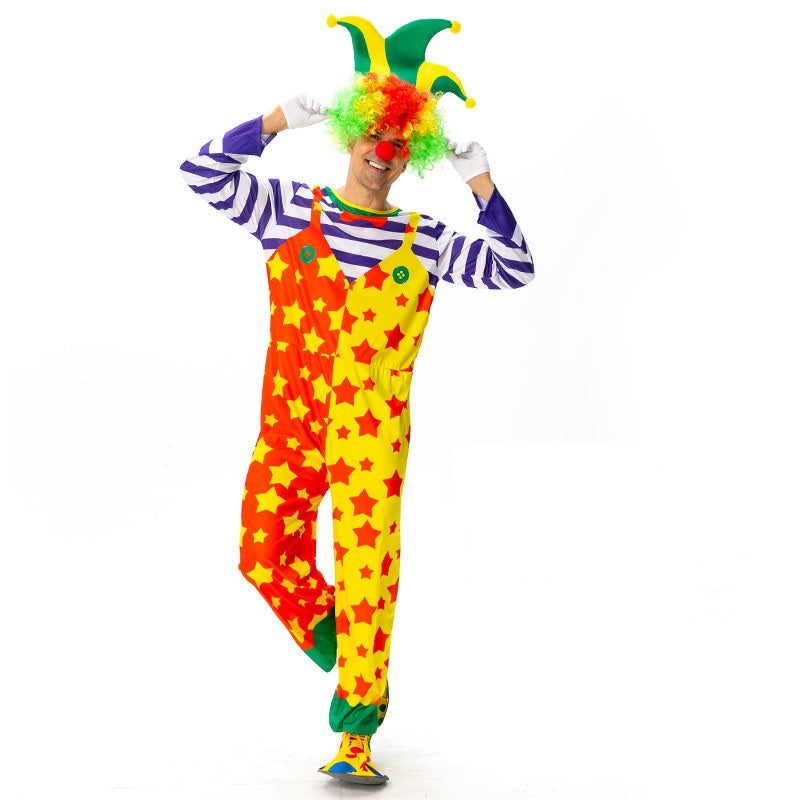 Erwachsene Clown Cosplay Kostüm Outfits Halloween Karneval Anzug