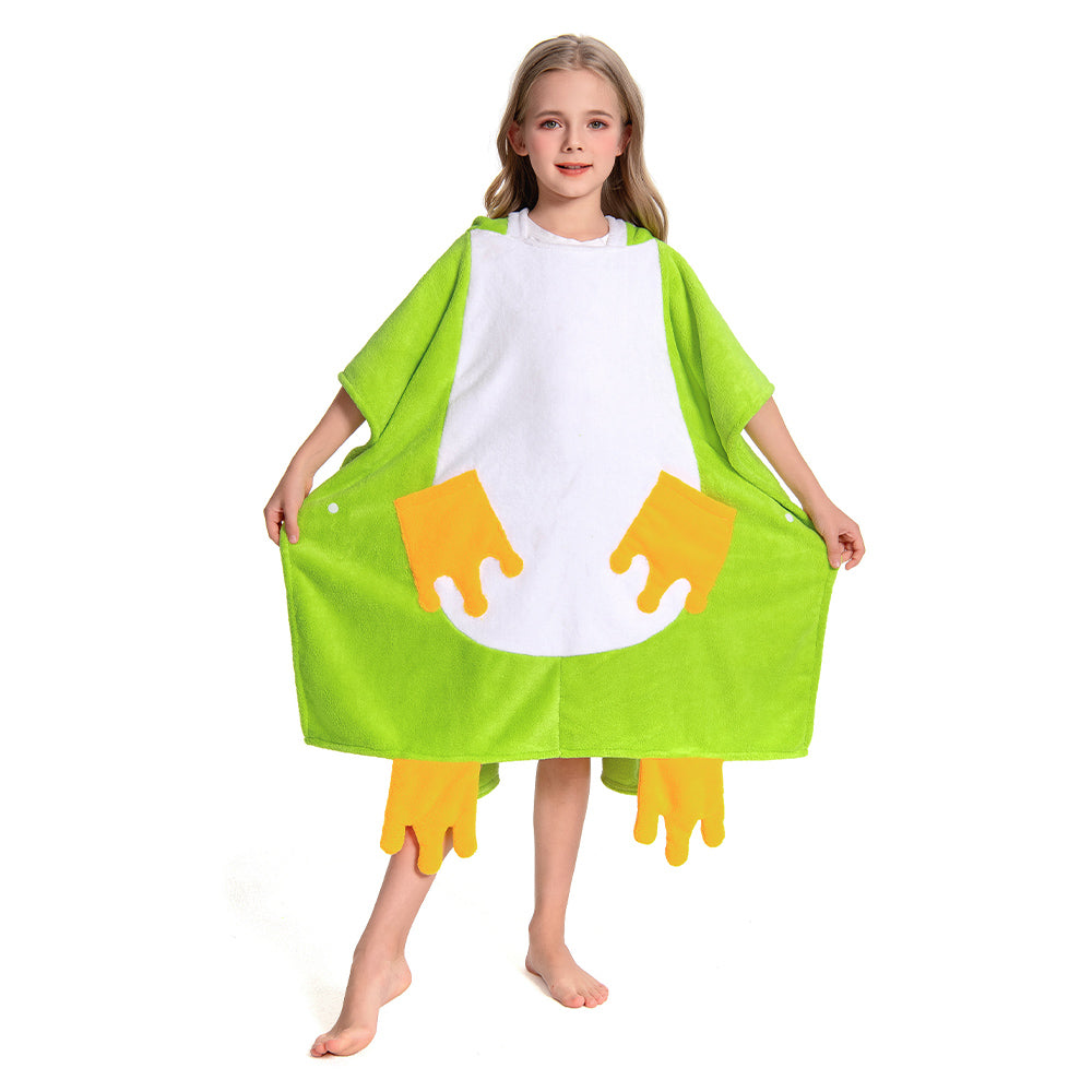Kinder Frosch Strandtücher mit Kapuze Tierkostüm Sommer Robe