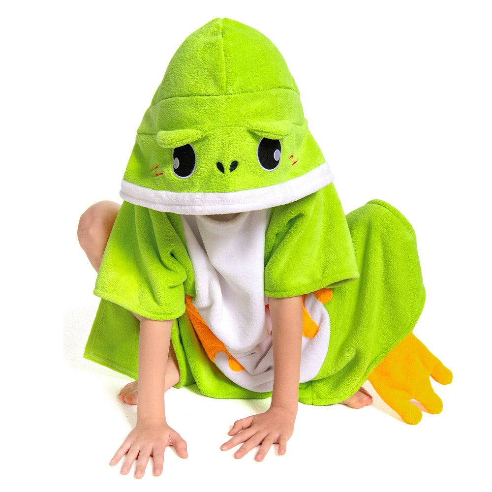 Kinder Frosch Strandtücher mit Kapuze Tierkostüm Sommer Robe