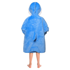 Kinder Hai tragbar Decke mit Kapuze Shark Robe Homewear