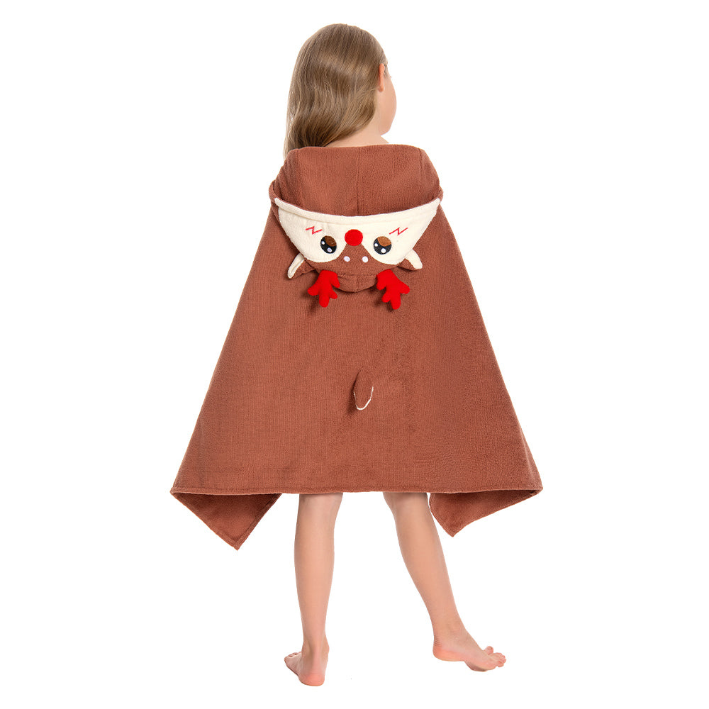 Kinder Rentier Strandtücher mit Kapuze Reh Bambi Tierkostüm Sommer Robe