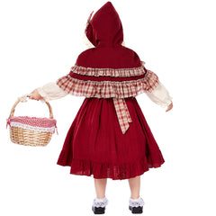 Kinder Rotkäppchen Mädchen Lolita Kleid Cosplay Kostüm Outfits Halloween Karneval Anzug