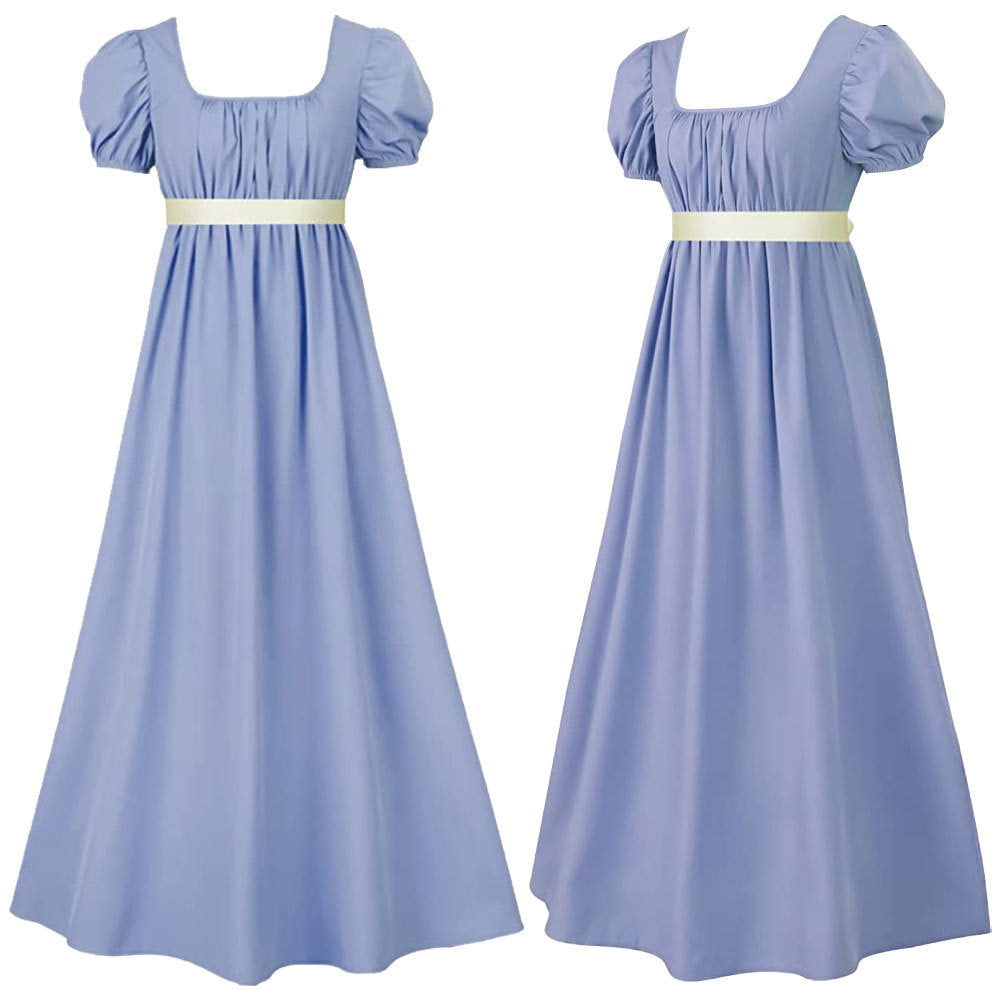 Damen Empire Taille Kleid Regency Ballkleid 19. Jahrhundert Viktorianische BallkleiderKleider Kostüm
