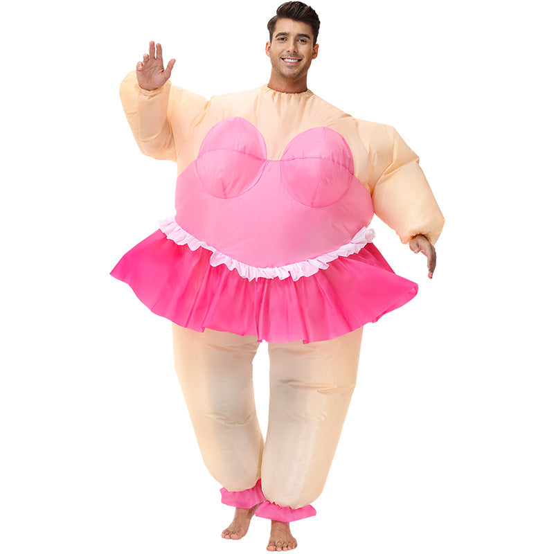 Ballett Clown Kostüm Aufblasbares Kostüm Aufblasen Fancy Party Halloween Karneval Party Anzug