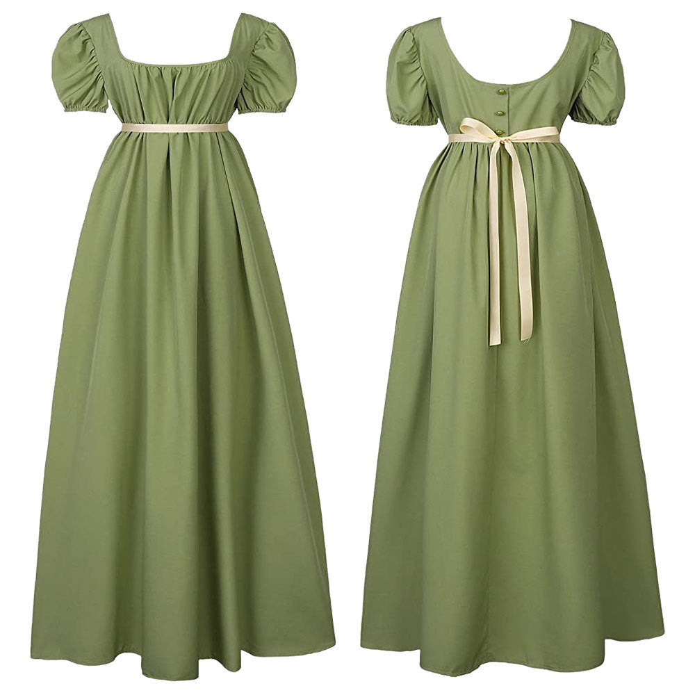 Damen Empire Taille Kleid Regency Ballkleid 19. Jahrhundert Viktorianische BallkleiderKleider Kostüm