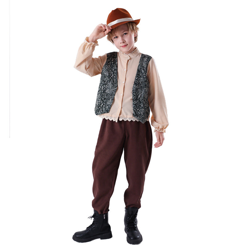 Kinder Mädchen Kleid Märchen Landhausstil cosplay Kostüm Outfits Halloween Karneval Anzug