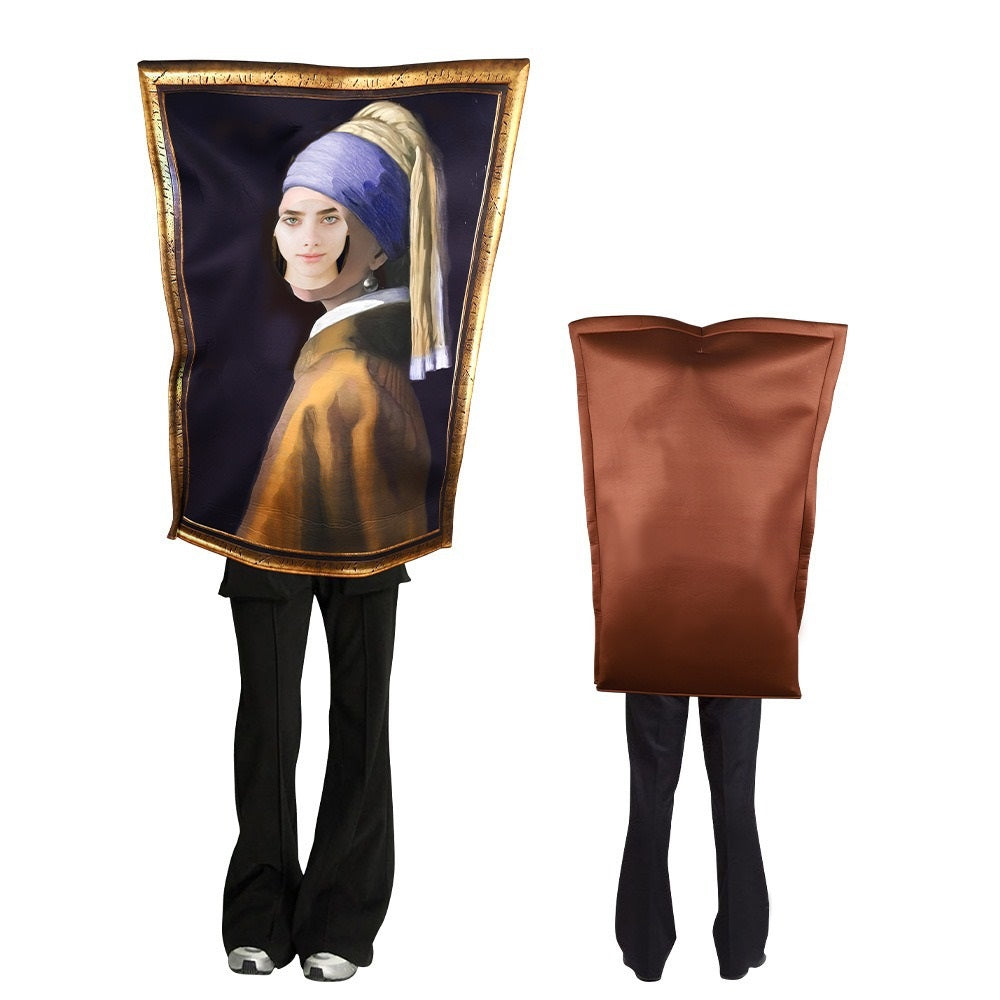 Mona Lisa Schaum Kostüm für Erwachsene Faschingkostüme Mottoparty Einheitsgröße getränk kostüm