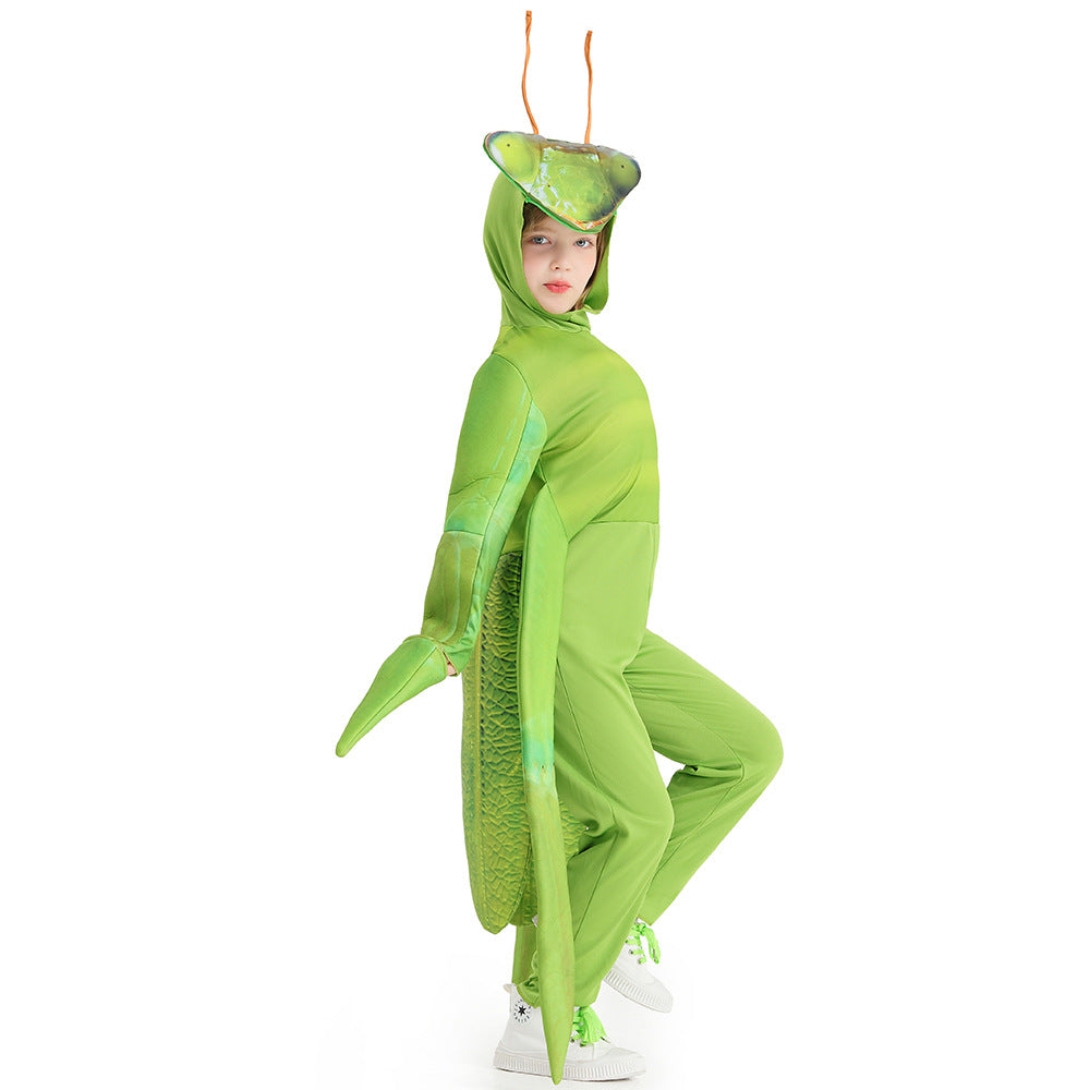 Kinder Halloween Tier zeigen mantis cosplay Kostüm Halloween Karneval Party Anzug