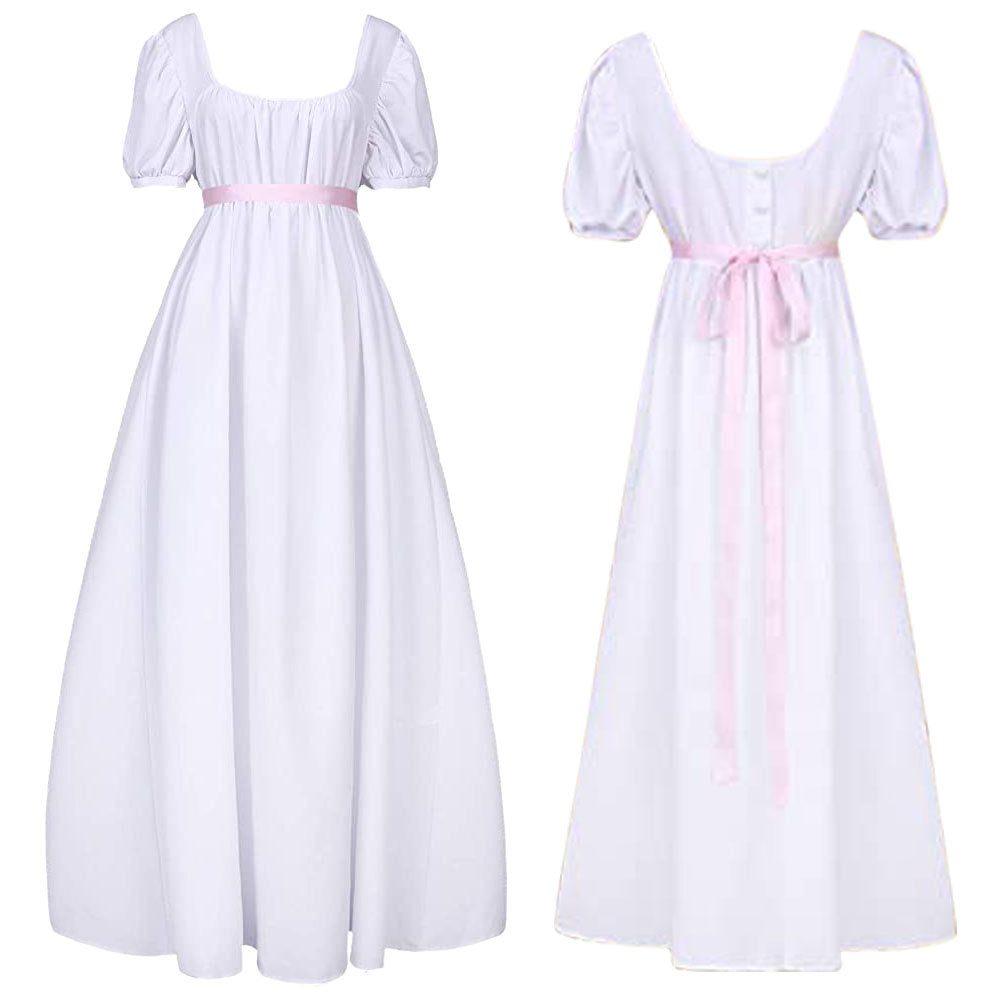 Damen Empire Taille Kleid Regency Ballkleid 19. Jahrhundert Viktorianische BallkleiderKleider Kostüm