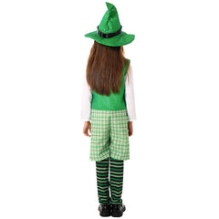 Kinder St. Patrick Cosplay Kostüm Grüne Brille Party Halloween Karneval cos Anzug