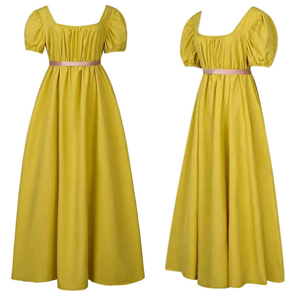 Damen Empire Taille Kleid Regency Ballkleid 19. Jahrhundert Viktorianische BallkleiderKleider Kostüm