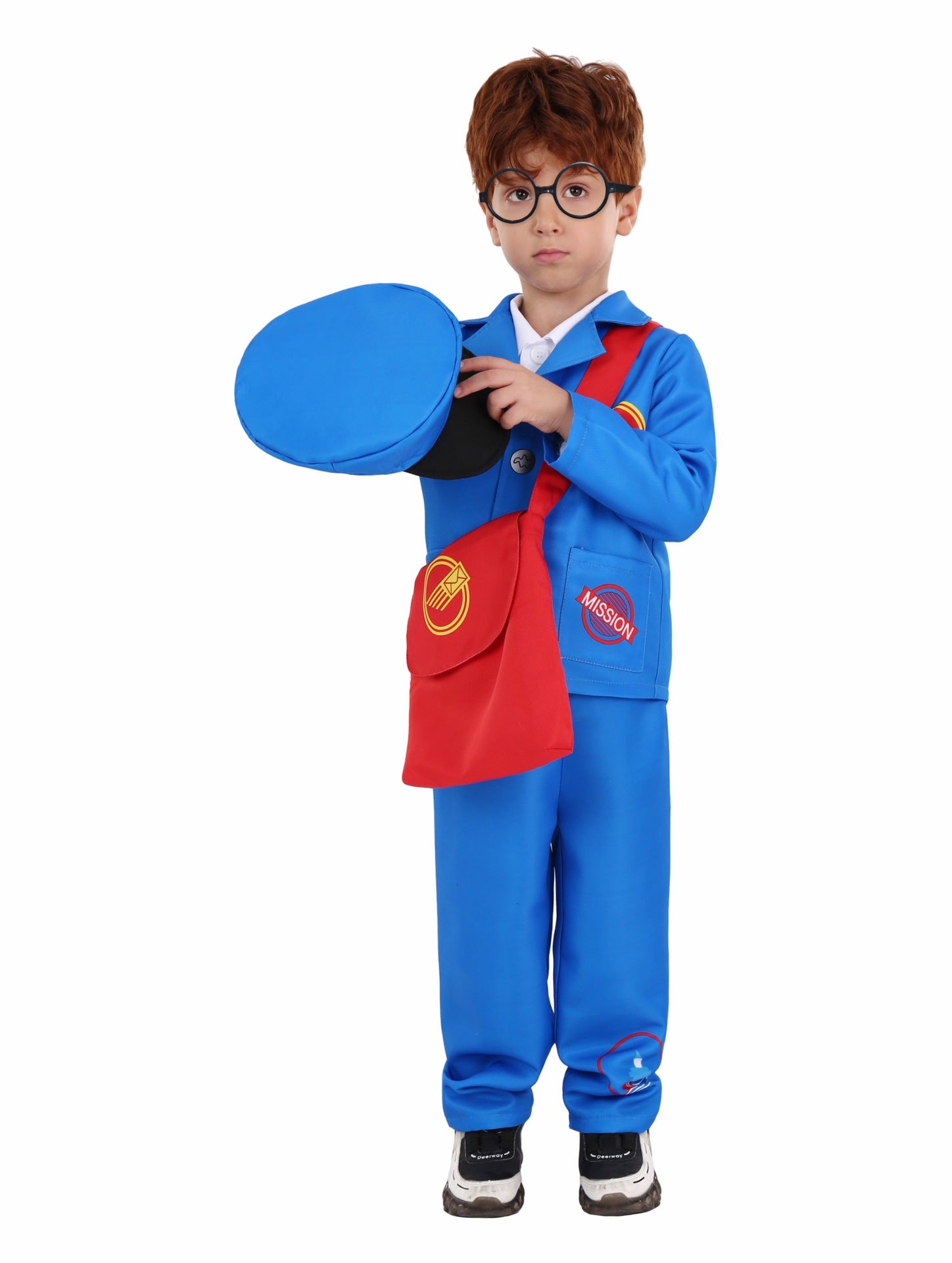 Kinder Halloween Blauer Postbote Rollenspiel Kindergarten Performance Kostüm Holiday Party cosplay Kostüm&nbsp;