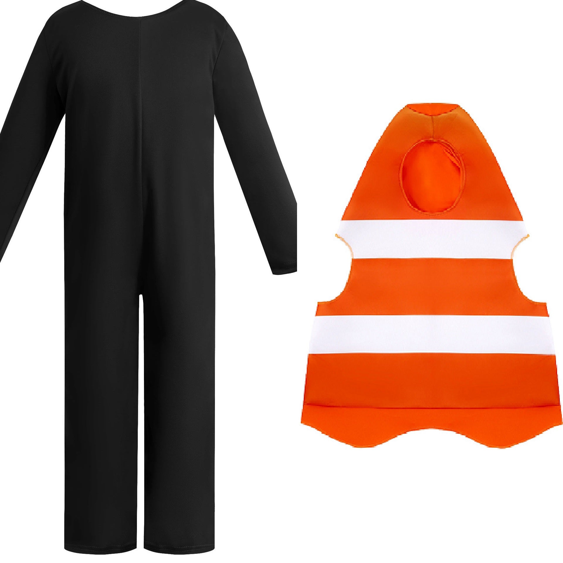 Kinder Kapuzenpulli Verkehrskegel Halloween Cosplay Performance Kostüme Kindergarten Party Performance Kostüm