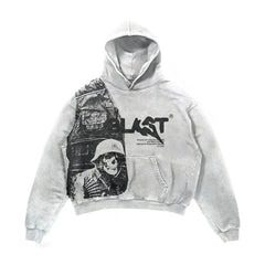 Herren Hoodie Outfits Halloween Karneval Anzug Skull 3D Druck Hoodie
