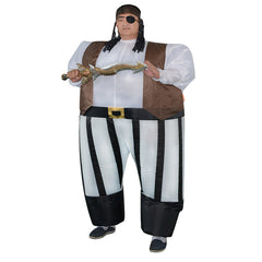 Aufblasbare Fettkostüm Clown Pirat Anzug Halloween Cosplay Kostüm
