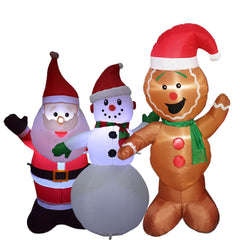 Weihnachten Aufblasbarer Schneemann Glühende Hofdekoration Aufblasbare Dekoration Weihnachtsparty Schneeflockenformen Weihnachtsdeko