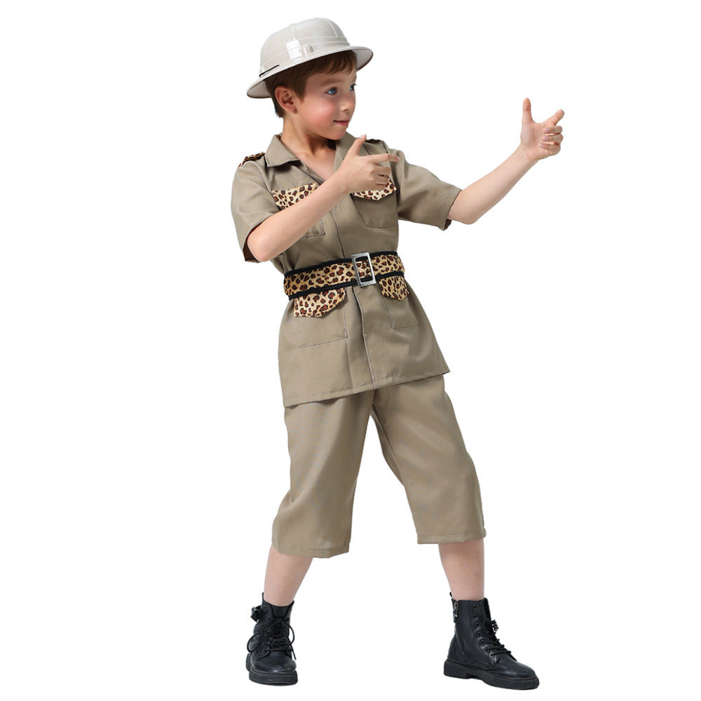 Kinder Karneval-Klamotten Safari Kostüm Dschungel-Kostüm Wildhüter Kostüm