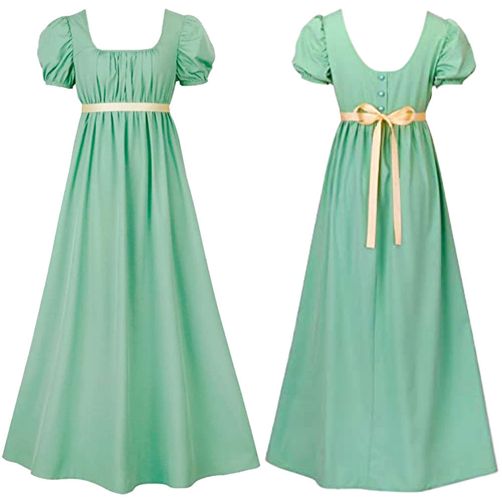 Damen Empire Taille Kleid Regency Ballkleid 19. Jahrhundert Viktorianische BallkleiderKleider Kostüm