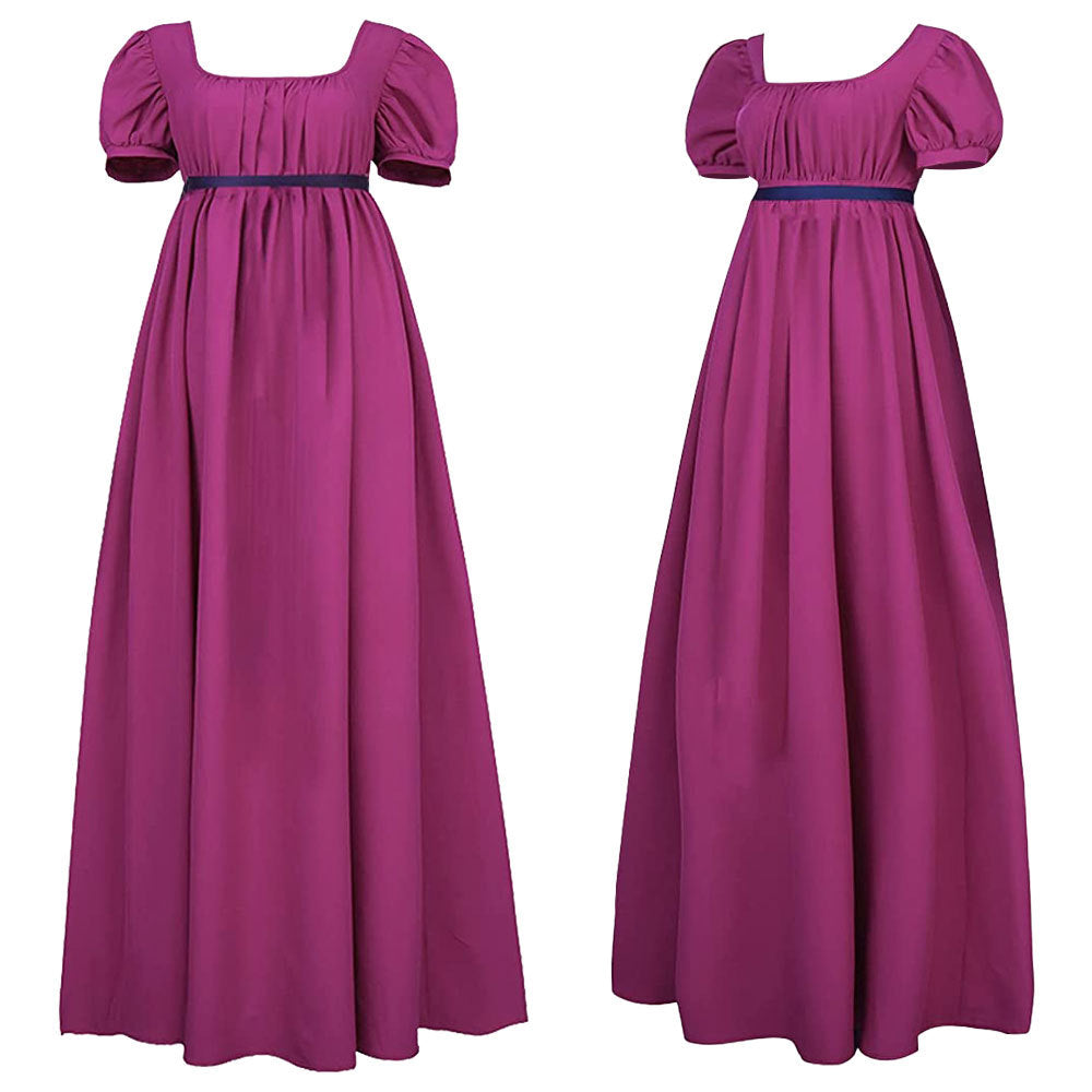 Damen Empire Taille Kleid Regency Ballkleid 19. Jahrhundert Viktorianische BallkleiderKleider Kostüm