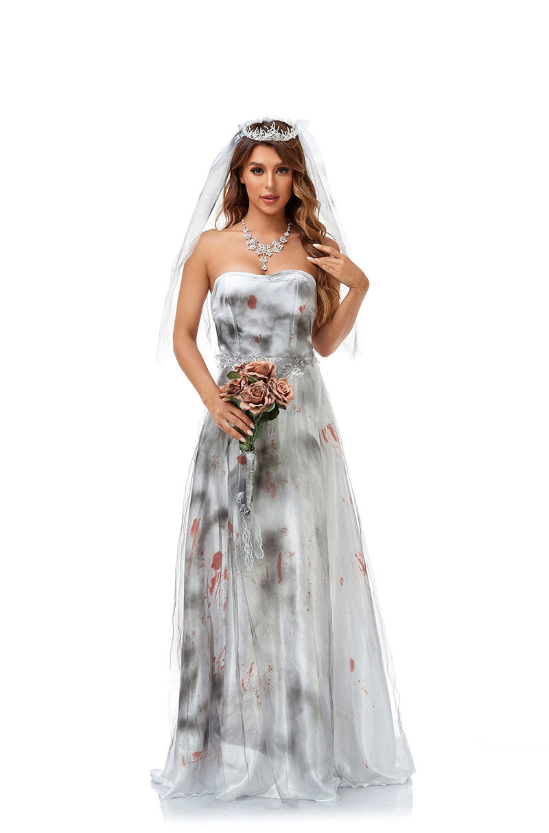 Damen Zombie Geist Braut Vampir Ostertag Dämonen Set Halloween cosplay Kostüm