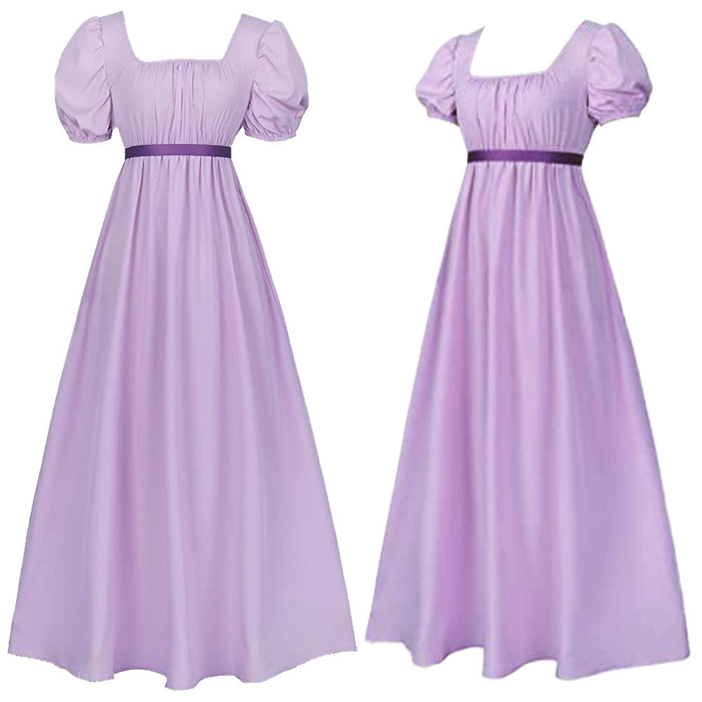 Damen Empire Taille Kleid Regency Ballkleid 19. Jahrhundert Viktorianische BallkleiderKleider Kostüm