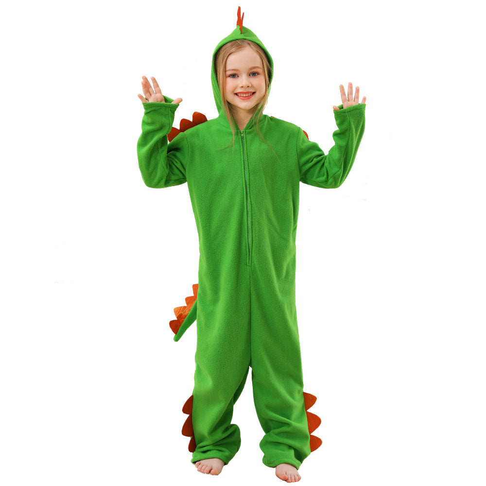 Kinder Halloween Kostüm niedlicher Dinosaurier Tier Pelz Kostüm Bühnenshow cosplay